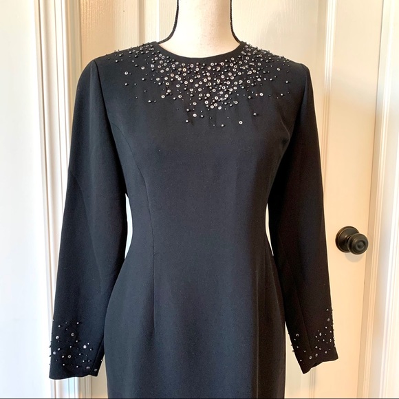 JONES NEW YORK Petite Beaded Shift Dress—SZ. 6P - Picture 2 of 15